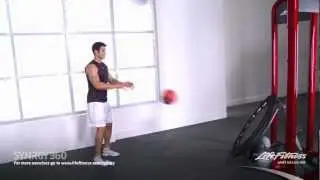 Medicine Ball: Standing Overhead Throw (position 2)
