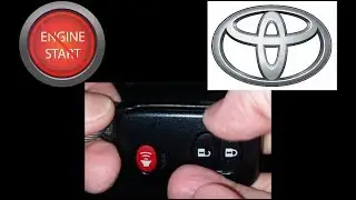 Замените батарею в кнопочном брелоке Toyota.