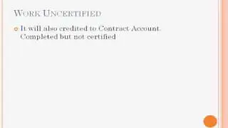 Contract Costing Video Tutorial