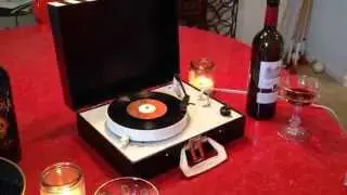 RARE Vintage 1960's Handpainted Turntable