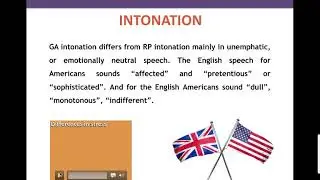 Topic:  ENGLISH LITERARY PRONUNCIATION ON THE BRITISH ISLES AND THE USA