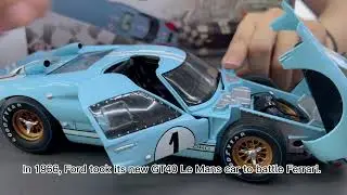 ACME 1:18 #1 Ford GT40 MKII 1966 Le Mans (SC-411) diecast full open car model available now