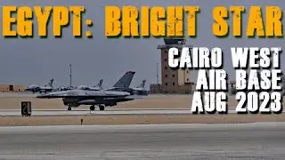Bright Star 23 Exercise at Cairo West Air Base, Egypt - USAF F-16 A-10 C-17