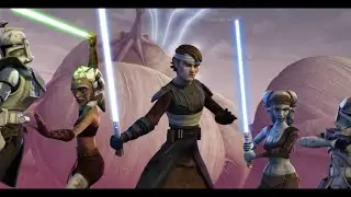 Star Wars The Clone Wars - Anakin, Ahsoka & Ayla Secura Vs. Droiden-Armee 