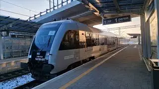 Kartka zamiast wyświetlacza Gdańsk Jasień Pesa SA136-018 Polregio Pomorska Kolej Metropolitalna