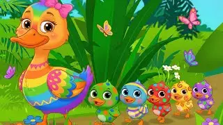 Counting Ducklings Song 🦆✨ | Learn Numbers & Colors for Kids | Fun Nursery Rhyme for Toddlers