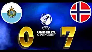 San Marino U21 0-7 Norge  U21 | EURO U21