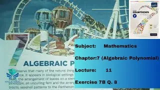 Exercise 7B Q8 Countdown Book 7 Countdown math 7th grade 7th Grade Math  Explanation & Solution