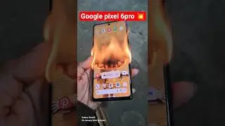 A smartphone in hand, fire coming out from inside the phone display area, visible flames from insid