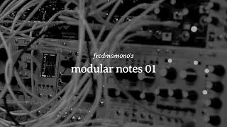modular notes 01 - Morphagene, Maths, Rings, Black Wavetable VCO