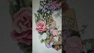 Вишивка / Dimensions Wreath of All Seasons / Вінок Усіх Сезонів, готова робота.