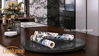 Livelynine Marble Peel and Stick Wallpaper Waterproof Contact Paper Self Adhesive Vinyl for Bathroom