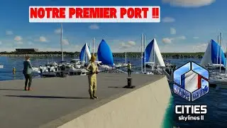 construire un port dans la ville !!| cities skylines 2 (300 mods)