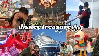 Рождественский круиз Disney Treasure 🎄 | День 2: Полный день в море + ужин