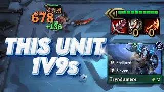 THIS 3 STAR TRYNDAMERE IS UNKILLABLE 😈 | Set 16 TFT 1v9 Carry