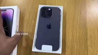 Apple iPhone 14 Pro unboxing and screen protector fixing @WideVisionme
