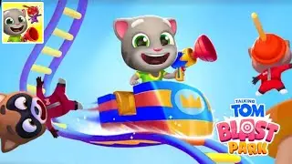 Talking Tom Blast Park Walkthrough - Part 4 - FULLSCREEN Gameplay