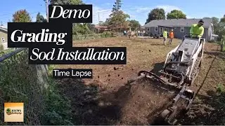 Backyard Renovation: Demo, Regrade & New Sod Installation by Kevin&rsquo;s Landscaping