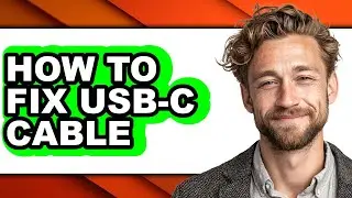 How to Fix Usb-c Cable (full Guide)