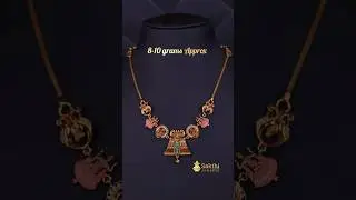 916 paper casting necklace in temple design &ndash; a lightweight blend of tradition and elegance.