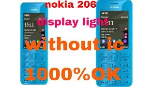 Nokia 206 Rm 872 LCD Light without IC coil  New Solution 1000%Work