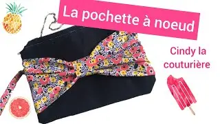 Coudre un sac à bandoulière et/ou pochette avec noeud ~ couture facile - Cindy la couturière