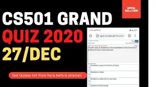 cs501 mid term  Grand Quiz 202|Advance Computer Architectur|VU Grand Quiz