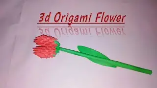 How to make 3d Origami flower | DIY paper flower
