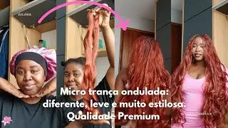 Micro trança ondulada: diferente, leve e muito estilosa. Qualidade Premium 