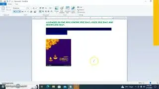 Basics of word pad