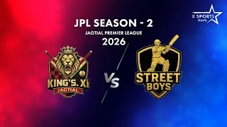 JPL Season 2 | Kings XI Jagtial vs Steet Boys LIVE | Full Match | College Ground | JAGTIAL |