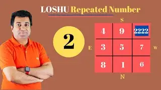 LOSHU GRID | REPEATED NUMBERS | REPEATED NUMBER 2 | Secret of LoShu Grid - Hindi