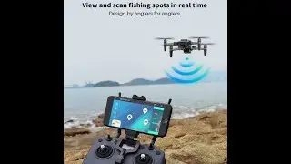 Waterproof Fishing Drone with Bait Release, RC Toys Mini Drone Foldable 4K Camera Drones for Sea