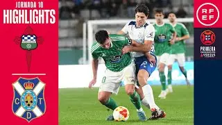 Resumen #PrimeraFederaci&oacute;n | Racing Club Ferrol 0-2 CD Tenerife | Jornada 10 | Temporada 2025/2026