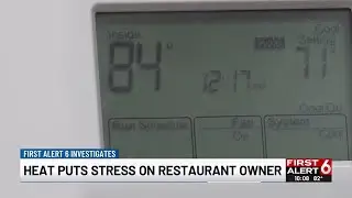 Heat puts stress on restaurant owner