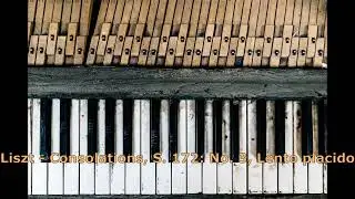 (Relaxing classicPiano Music)Liszt   Consolations, S  172 No  3, Lento placido(Romantic, Relief)