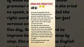 Improve your english through story #englishpractice