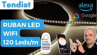 Tr&egrave;s bel effet pour ce RUBAN LED 120 leds par m&egrave;tres &agrave; prix raisonnable (Tendist 20M)