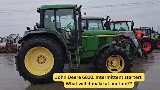 Tractor Auction! John Deere 6810 intermittent starter!!!!
