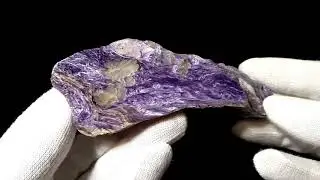 Charoite natural polished stone Russian charoite collection 142 gr (5.01 oz)