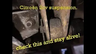 Do you want to crash in your Citro&euml;n 2cv because of a cheap part? WARNING! suspension fail.