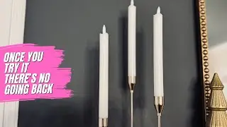 Can You Tell These Arent Real Candles? | HINZER 6 Pcs Flameless Taper Candles with Remote & Timer