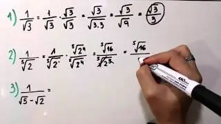 Racionalización de denominadores