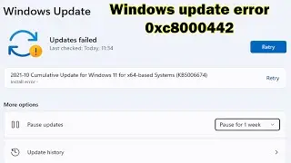 How to fix Windows update error 0xc8000442 in windows 11