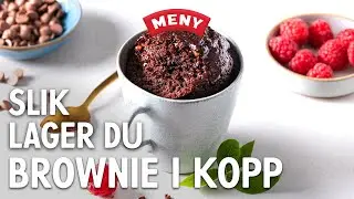 Slik lager du brownie i kopp p&aring; 5 minutter