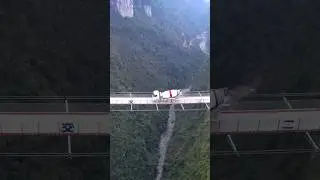 China Built a Bridge 300 Meters Above Ground! | Dadong River Bridge | #shorts