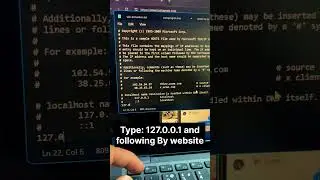 How to block any website in windows pc  #windows #pctips #shorts