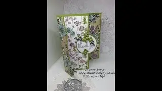 fun 4 fold card Stampin' Up!