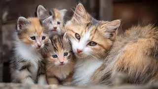 Adorable Kittens Playtime with Mom!  Cute Pet Moments
