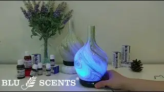 Blu Scents Hand Blown Glass Ultrasonic Aroma Diffuser